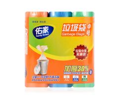 佑家(jiā)中号分(fēn)類垃圾袋實惠裝(藍(lán)、綠(lǜ)、橙)
